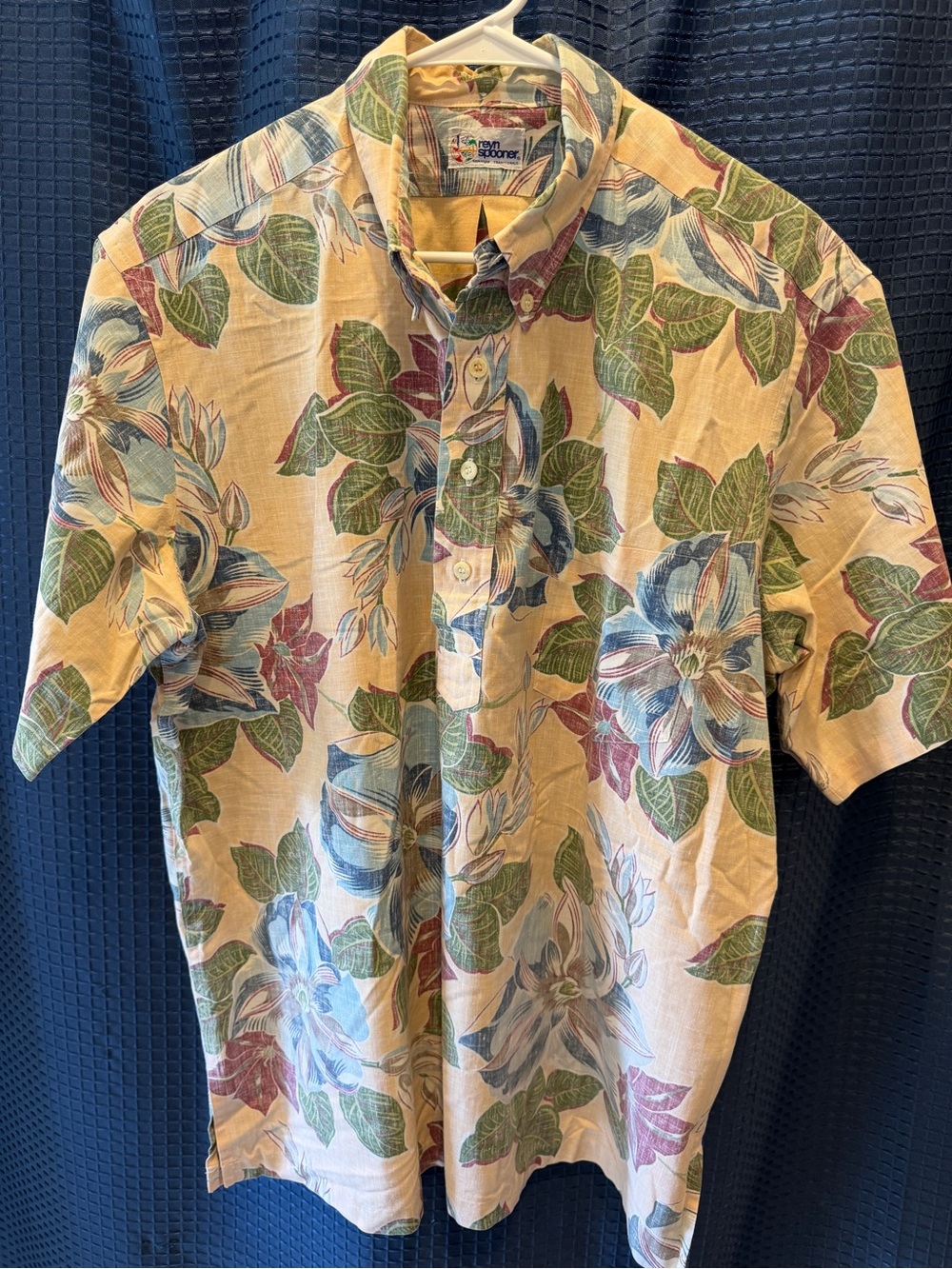 Reyn Spooner Beige Floral half placket Shirt